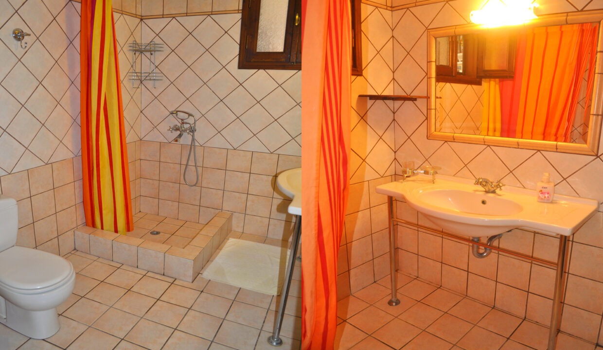 Villa-Takis, Ferienwohnung A - das Badezimmer.