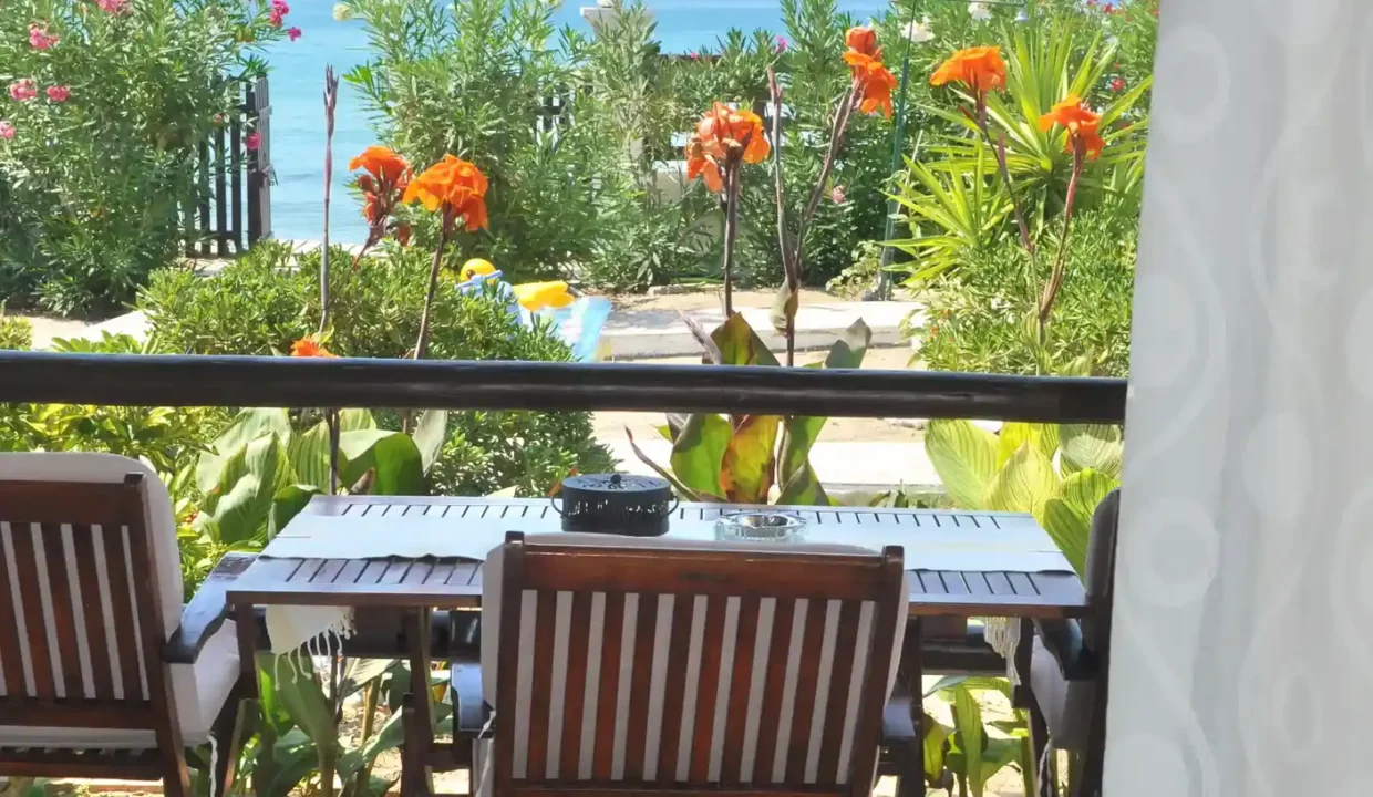 Terrasse Garten Strandhaus Eftichia