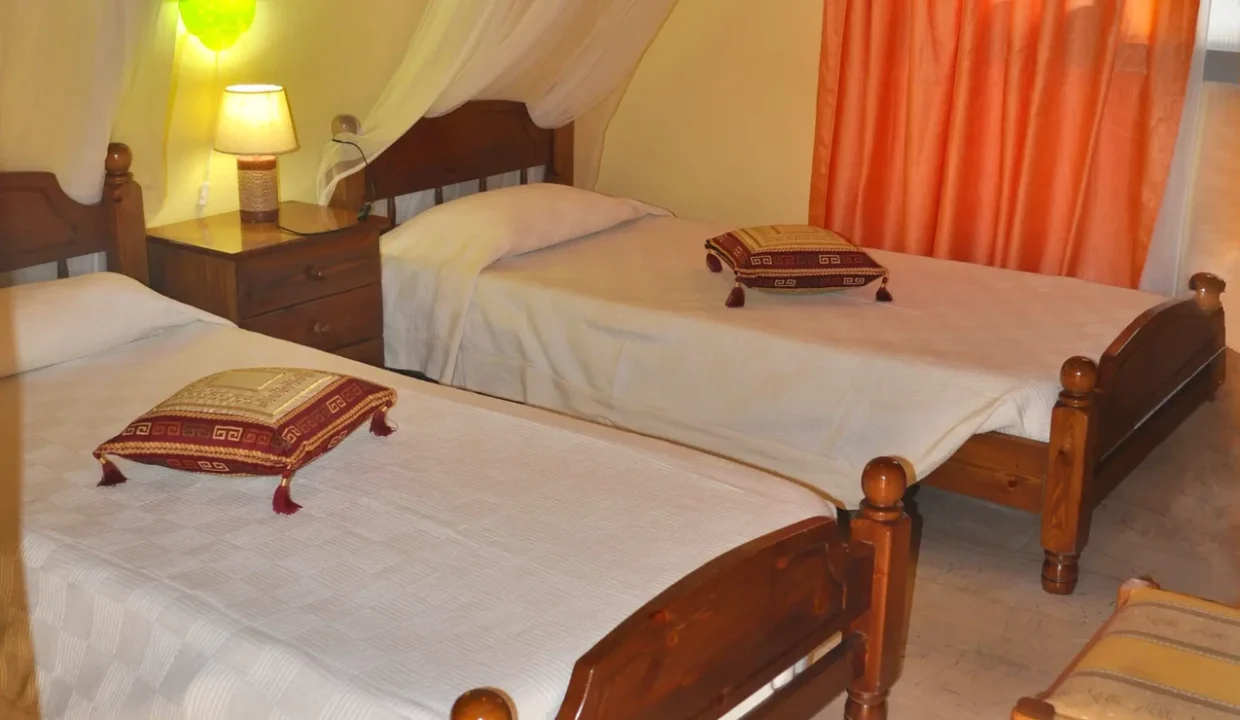 Zweites Schlafzimmer Strandvilla Eftichia