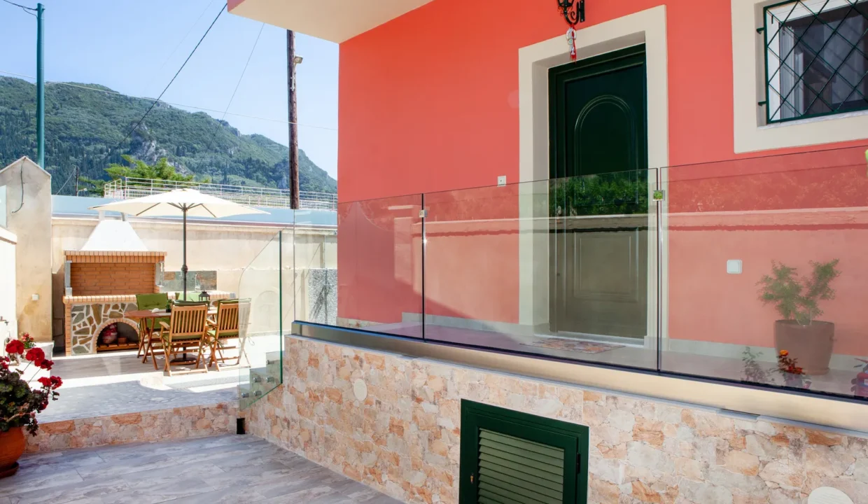 Eingang zum Strandhaus Filippos